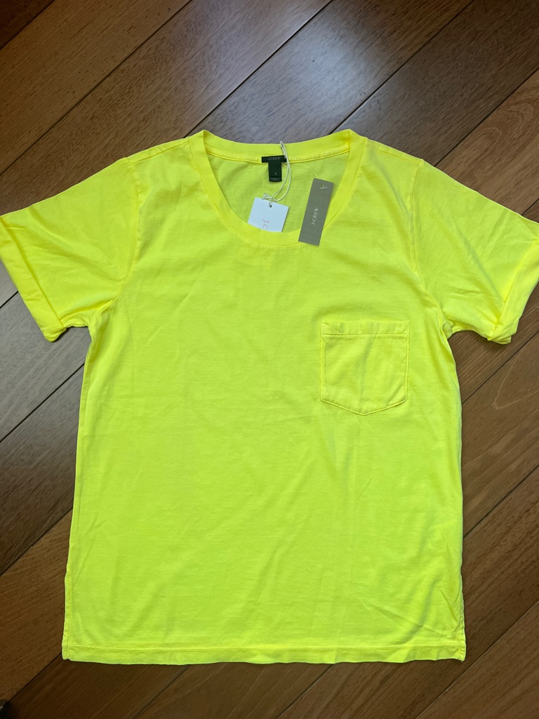 Nwt J. Crew % Cotton Pocket Tee